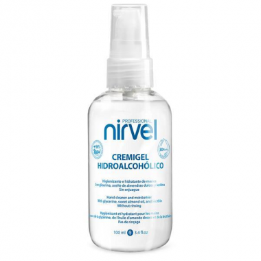 Nirvel Hidroalcoholic Gel Cream azonnali kéztiszító ápoló krém gél 80 alkohollal