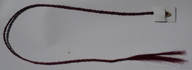 Keratinos fonott hajtincs lila műhajból 40cm